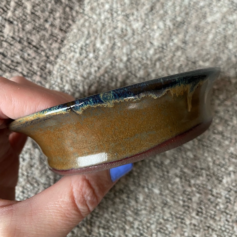 Handmade Pottery Trinket Dish/Spoon Rest